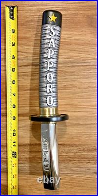 Sapparo Beer Tap Handle Knob Keg Bar Top Brewing Kegerator Samurai Sword