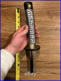 Sapparo Beer Tap Handle Knob Keg Bar Top Brewing Kegerator Samurai Sword
