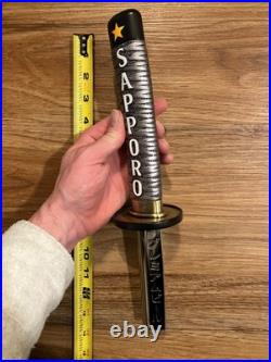 Sapparo Beer Tap Handle Knob Keg Bar Top Brewing Kegerator Samurai Sword