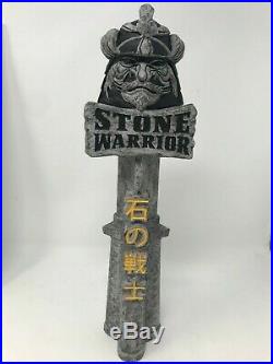 Sapporo Brewing Stone Warrior Samurai 11.5 Beer Tap Handle. RARE! NEW IN BOX