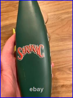 Saranac Beer Tap Handle Knob Keg Draft Bar Top Brewing Oktoberfest Green Canoe