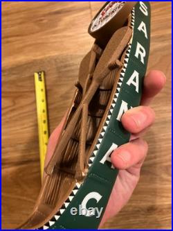 Saranac Beer Tap Handle Knob Keg Draft Bar Top Brewing Oktoberfest Green Canoe