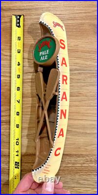 Saranac Beer Tap Handle Knob Keg Draft Bar Top Brewing Pale Ale White Canoe