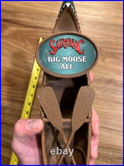 Saranac Beer Tap Handle Knob Top Draft Kegerator Bar Topper Big Moose Ale Canoe