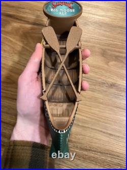Saranac Beer Tap Handle Knob Top Draft Kegerator Bar Topper Big Moose Ale Canoe