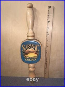 Saranac Pilsner Beer Golden Craft Beer Tap Handle Used