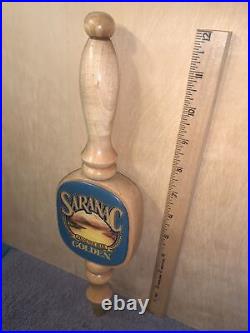 Saranac Pilsner Beer Golden Craft Beer Tap Handle Used