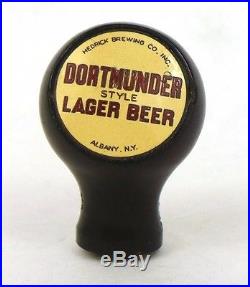 Scarce 1930s Bakelite Hedrick Dortmunder Beer ball tap knob handle Albany NY