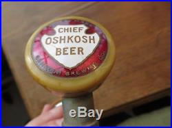 Scarce Chief Oshkosh beer brewery bakelite tap ball tap, tap knob, tap handle