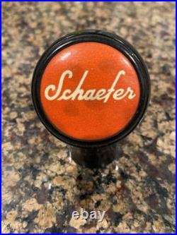 Schaefer Beer Ball Knob Tap Handle 1930'S Bastian Bros Co. New York, NY