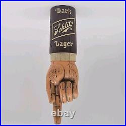 Schlitz Dark Lager Hand Shaped Tap Handle