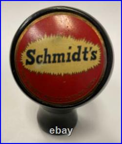Schmidt beer ball knob Detroit Michigan tap marker handle vintage brewery