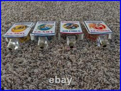 Set of military bud light / Budweiser tap handle pull army navy Air force marine