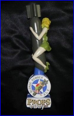 Sexy Pin Up Bomber Girl Blonde Figural Craft Beer Tap Handle Lady Keg Brewery