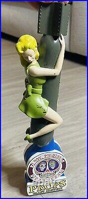 Sexy Pin Up Bomber Girl Blonde Figural Craft Beer Tap Handle Props Craft Brewery