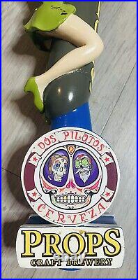 Sexy Pin Up Bomber Girl Blonde Figural Craft Beer Tap Handle Props Craft Brewery