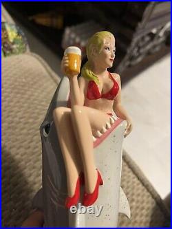 Shark bait girl Miami brewing company beer tap handle New In Box