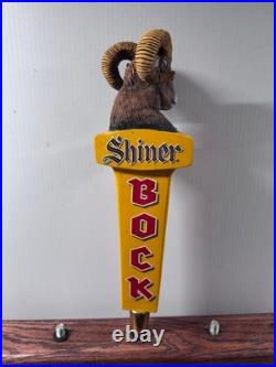Shiner Bock Beer Tap Handle Knob Top Draft Kegerator Bar Brewing Goat Ram