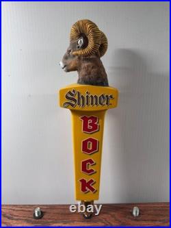Shiner Bock Beer Tap Handle Knob Top Draft Kegerator Bar Brewing Goat Ram