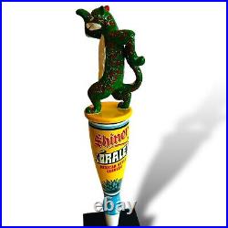 Shiner Orale Mexican Style Cerveza Beer Tap Handle Red Green Cheetah Rare NIB