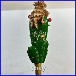 Shiner Summer Stock Beer Tap Handle Horny Toad on Cactus