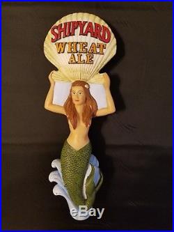 Shipyard Sexy Mermaid Wheat Ale Sea Shell Beauty 10 Draft Beer Keg Tap Handle