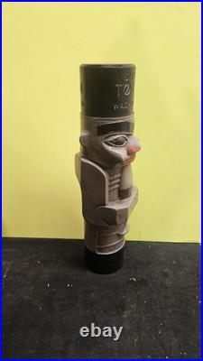 Silver Totem Washington Beer Tap Handle Figural Tiki Winery