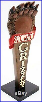 Snowshoe Grizzly Paw Large 3D Figural Beer Tap Handle
