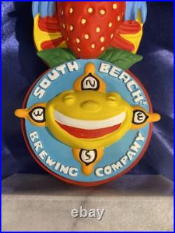 South Beach Brewing Co -13 Strawberry Orange Mimosa Beer Tap Handle -new No Box