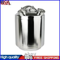 Stainless 2.5 Gallon/10 L Cleaning Keg, Beer Line Cleaning Kit with 2 D Coupler