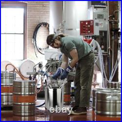 Stainless 2.5 Gallon/10 L Cleaning Keg, Beer Line Cleaning Kit with 2 D Coupler Stainless 2.5 Gallon/10 L Cleaning Keg, Beer Line Cleaning Kit with 2 D Coupler