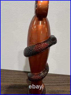 Steelback Brewing Co Copperhead Pilsner Snake Lizard Figural Beer Tap Handle