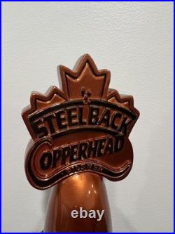 Steelback Brewing Co Copperhead Pilsner Snake Lizard Figural Beer Tap Handle