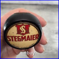 Stegmaier Beer Tap Handle Ball Knob Bakelite Wilkes-Barre, Penn Truename VTG
