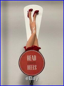 Stevens Point Brewery HEAD OVER HEELS RARE Full 3D Figural Tap Handle NEW