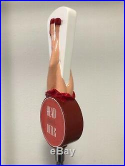 Stevens Point Brewery HEAD OVER HEELS RARE Full 3D Figural Tap Handle NEW