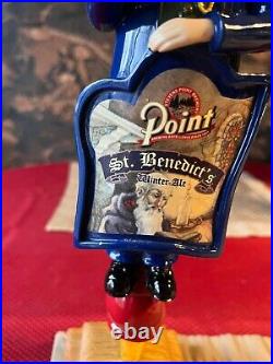 Stevens Point Cone Head Beer Tap Handle! St. Benedicts Winter Ale