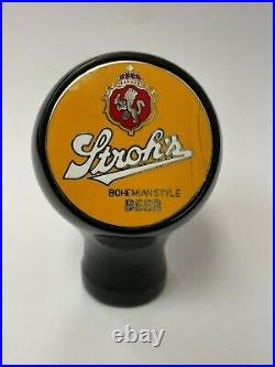 Stroh Stroh's beer ball knob Detroit Michigan tap marker handle vintage brewery
