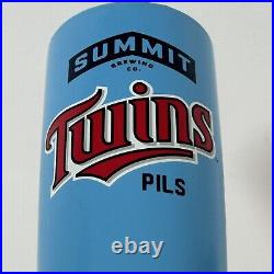 Summit Twins Pils MN Twins Baseball Bat Beer Tap Handle 12 Red & Blue-EXC COND