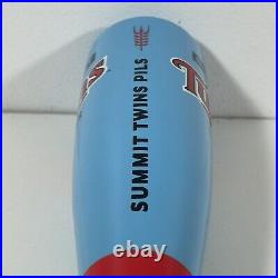 Summit Twins Pils MN Twins Baseball Bat Beer Tap Handle 12 Red & Blue-EXC COND