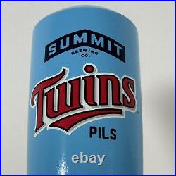 Summit Twins Pils MN Twins Baseball Bat Beer Tap Handle 12 Red & Blue-EXC COND