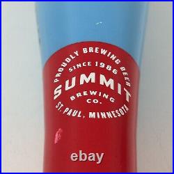 Summit Twins Pils MN Twins Baseball Bat Beer Tap Handle 12 Red & Blue-EXC COND