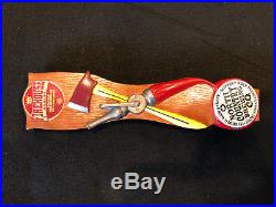 Super RARE North Country Firehouse Red beer tap handle COOL