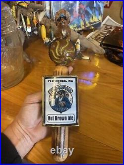 Super Rare Blind Squirrel Brewery Nut Brown Ale Tap Handle Plumtree NC