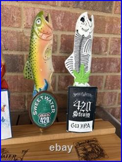 Sweet Water Beer Tap Handle Display includes 5 pictured beer taps