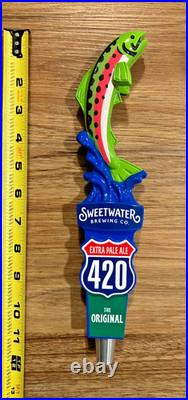 Sweetwater Beer Tap Handle Knob Keg Bar Top Brewing Co Trout 420 Pale Ale