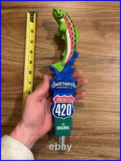 Sweetwater Beer Tap Handle Knob Keg Bar Top Brewing Co Trout 420 Pale Ale