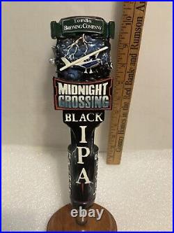 TAMPA BAY BREWING MIDNIGHT CROSSING BLACK IPA Draft beer tap handle. FLORIDA