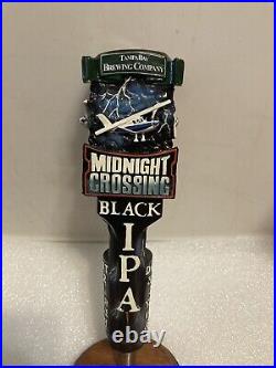 TAMPA BAY BREWING MIDNIGHT CROSSING BLACK IPA Draft beer tap handle. FLORIDA