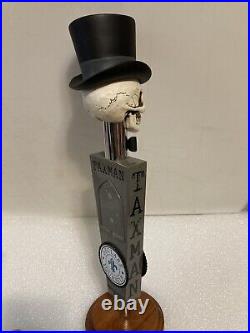 TAXMAN BREWING DEDUCTION DUBBEL UNCLE SAMS GHOST Draft beer tap handle. INDIANA